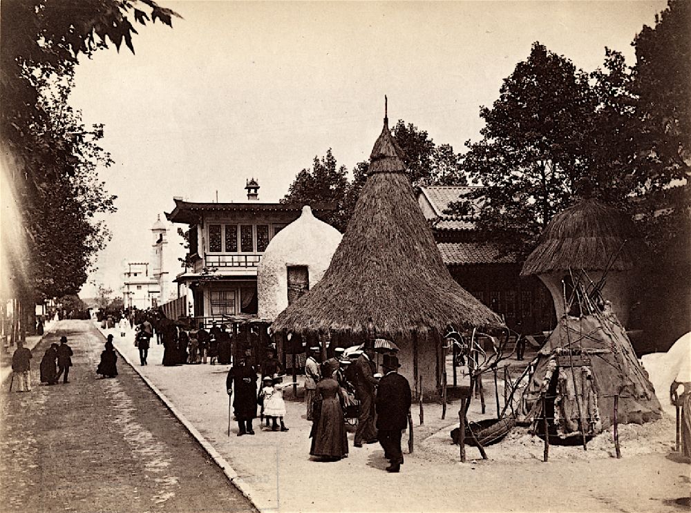 Central African dwelling at the World's Fair in Paris in 1889