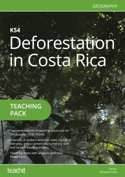 Deforestation in Costa Rica cover