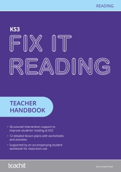 Fix it reading literacy programme cover 