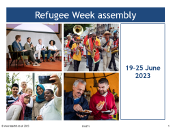 Refugee Week assembly 2023 PowerPoint