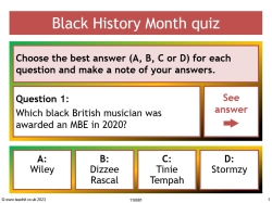 Black History Month quiz