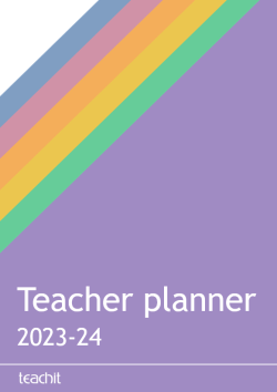 Printable teacher planner for 2023-4